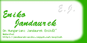 eniko jandaurek business card